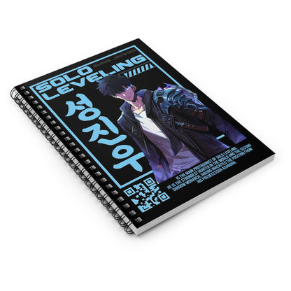 Anime Solo Leveling Spiral Notebook - Ruled Line