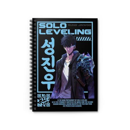 Anime Solo Leveling Spiral Notebook - Ruled Line