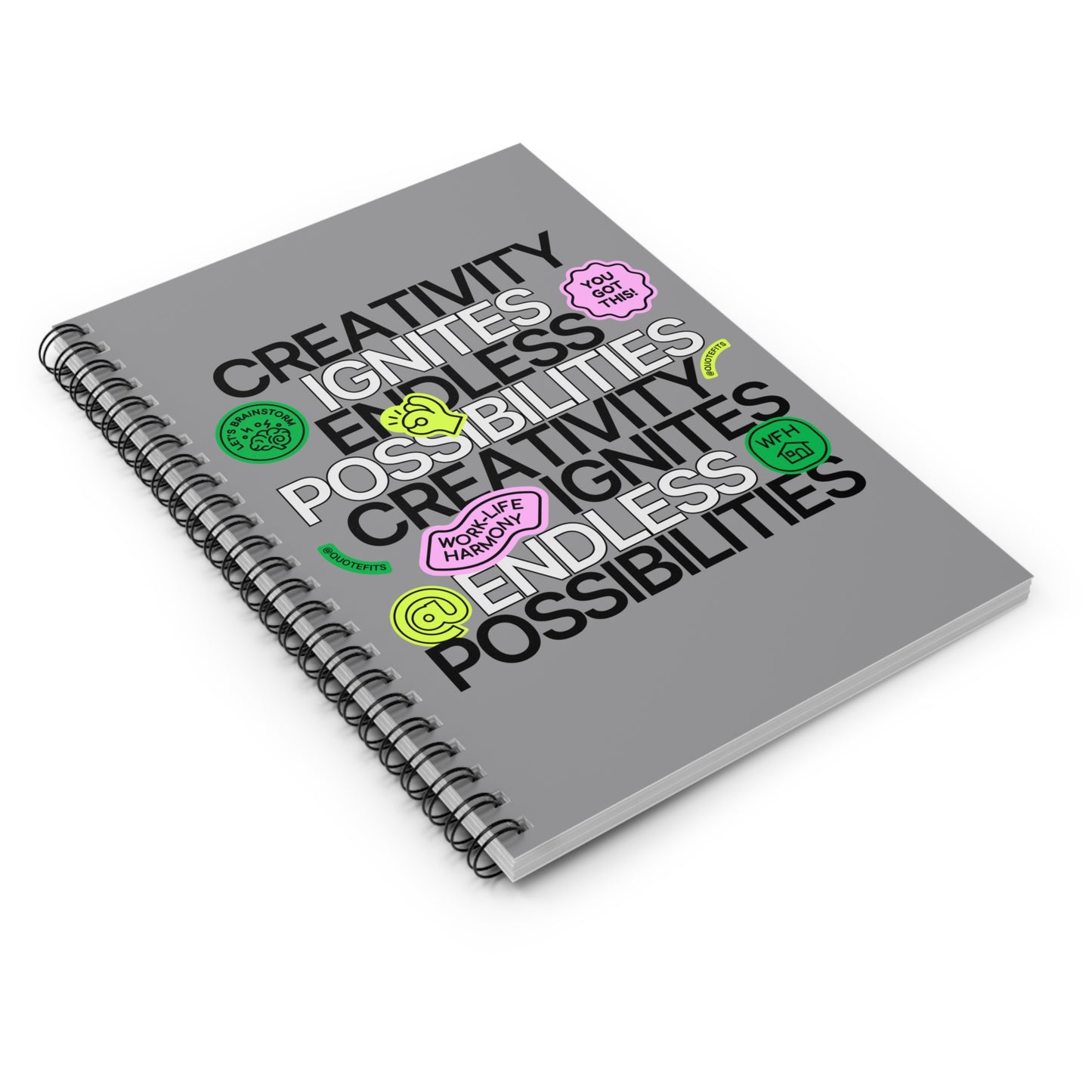 Endless Possibilities Spiral Notebook - Ruled Line