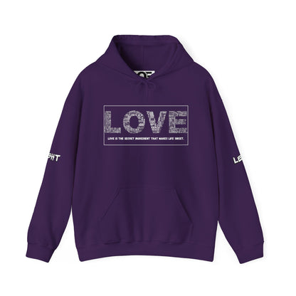 (Unisex) Love Quote - Hooded Sweatshirt