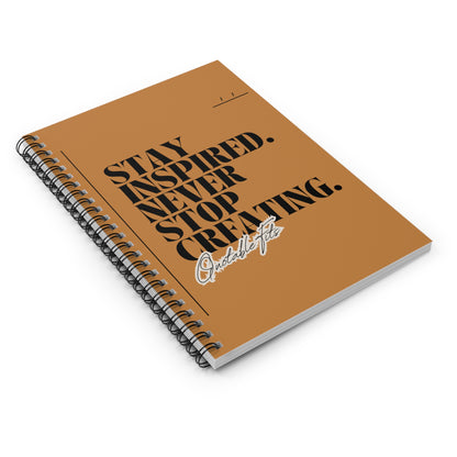 Stay Inspired Spiral Notebook - Ruled Line