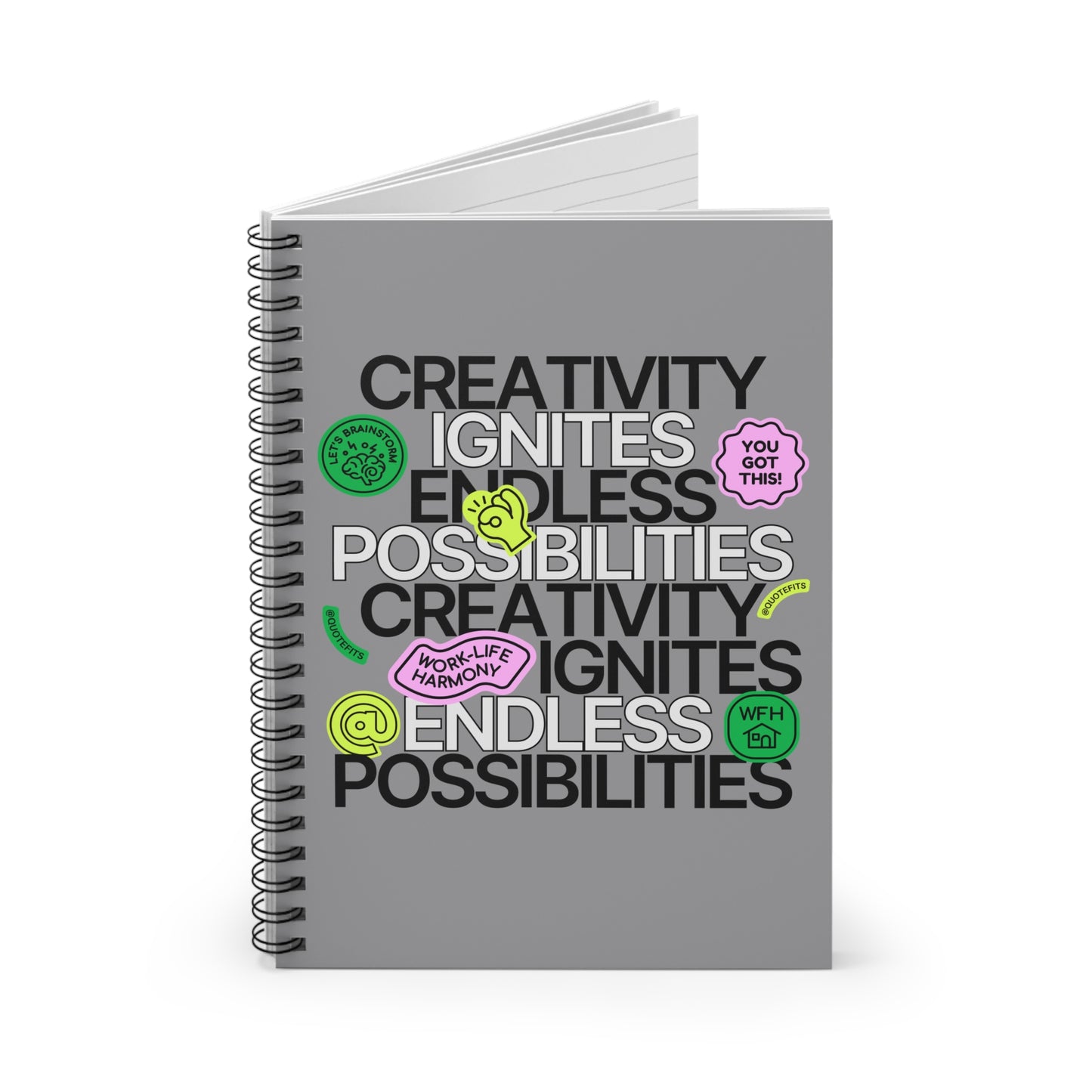 Endless Possibilities Spiral Notebook - Ruled Line