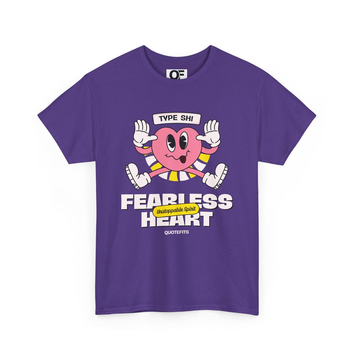 (Unisex) - Fearless Heart Motivational Tee