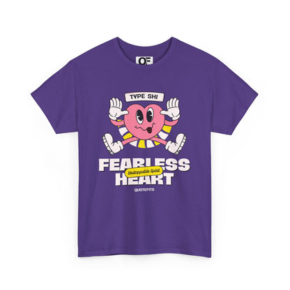 (Unisex) - Fearless Heart Motivational Tee