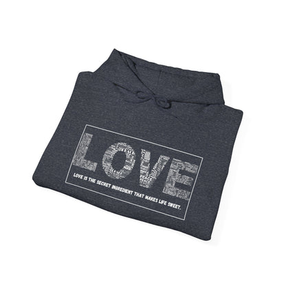 (Unisex) Love Quote - Hooded Sweatshirt