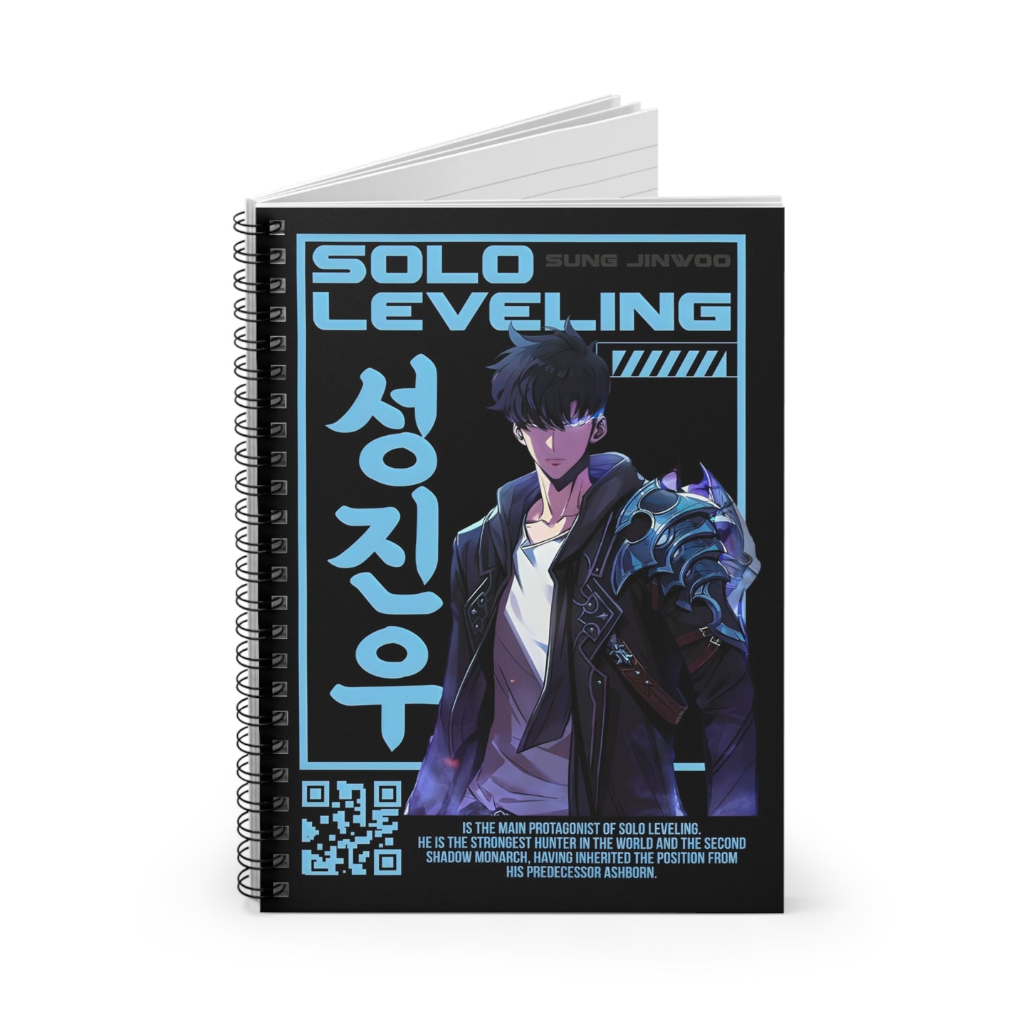 Anime Solo Leveling Spiral Notebook - Ruled Line