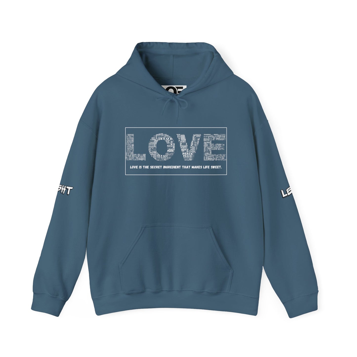 (Unisex) Love Quote - Hooded Sweatshirt