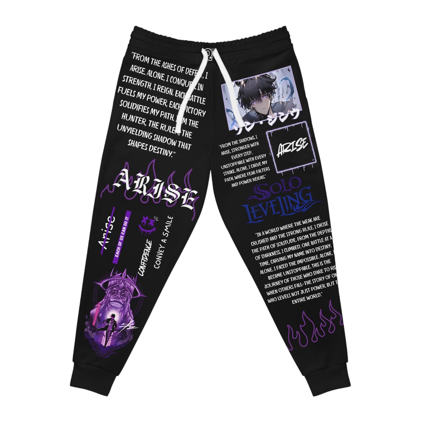 Solo Leveling Anime Joggers - Athletic Joggers for Unisex