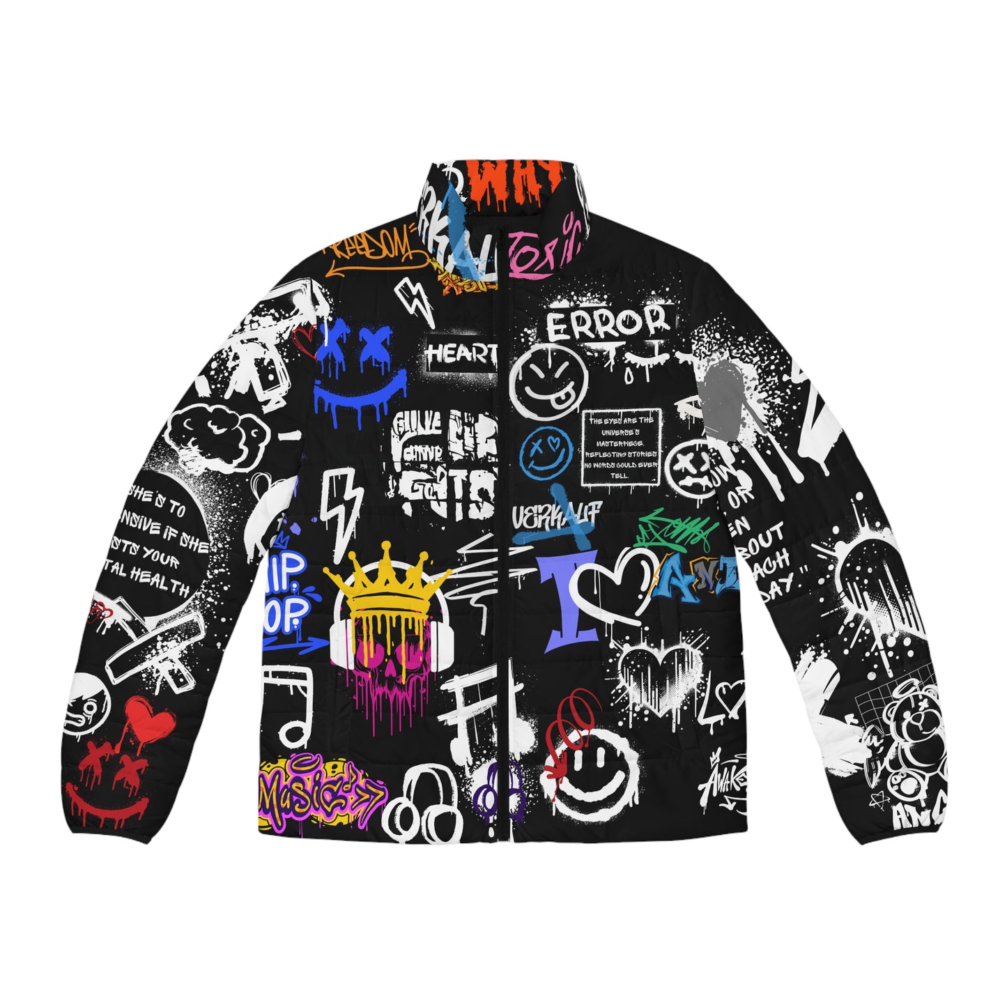 Men's Graffiti Puffer Jacket