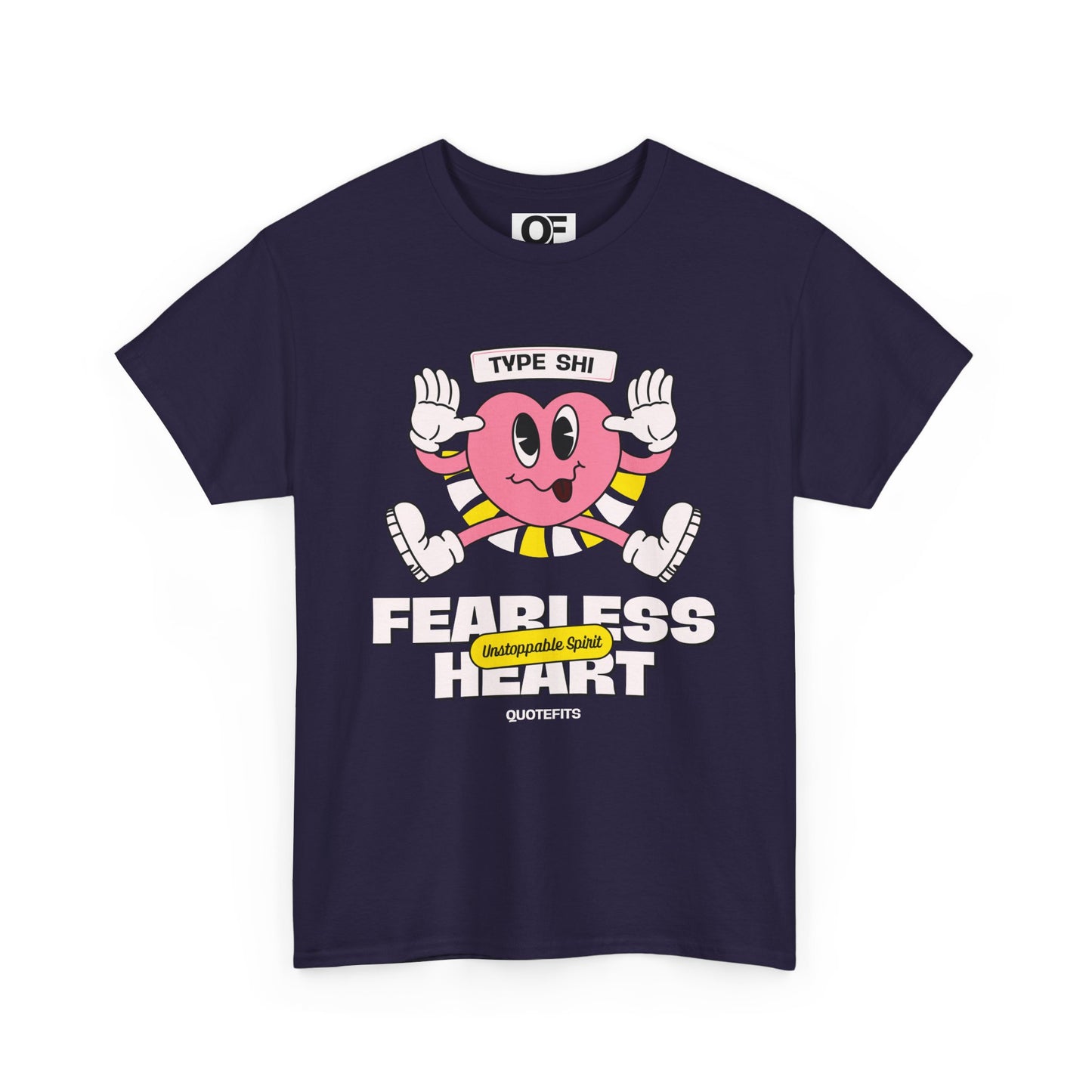 (Unisex) - Fearless Heart Motivational Tee