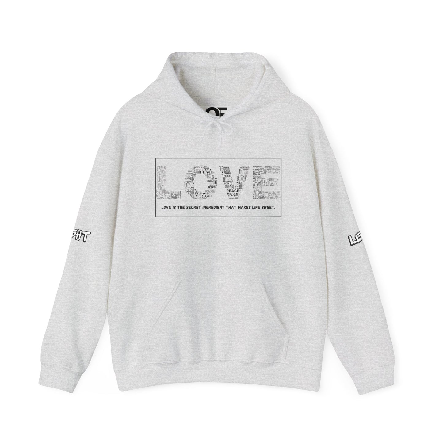 (Unisex) Love Quote - Hooded Sweatshirt