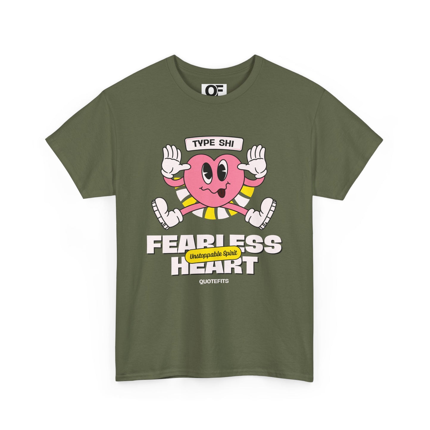 (Unisex) - Fearless Heart Motivational Tee