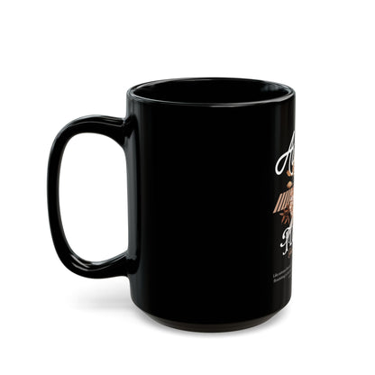 The Autumn Flower Inspirational Black Mug (11oz, 15oz)